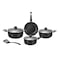STARGOLD 8 PCS Non-Stick Cookware Set Lid Non-Stick &lrm;Aluminum Cookware Set With Crack Coating Cooking Set