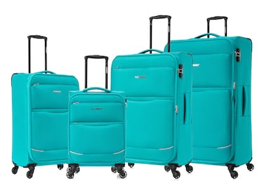 STARGOLD Lightweight Fabric 4 Pieces Luggage Set Trolley Bag With 4 Spinner Wheels 20/24/28/32 Inch