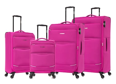 STARGOLD Lightweight Fabric 4 Pieces Luggage Set Trolley Bag With 4 Spinner Wheels 20/24/28/32 Inch