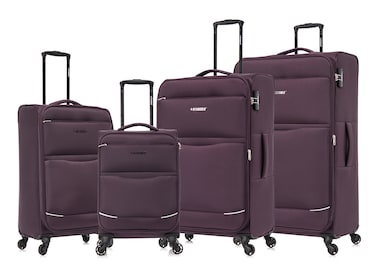 STARGOLD Lightweight Fabric 4 Pieces Luggage Set Trolley Bag With 4 Spinner Wheels 20/24/28/32 Inch