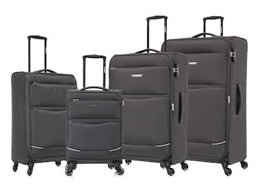 STARGOLD Lightweight Fabric 4 Pieces Luggage Set Trolley Bag With 4 Spinner Wheels 20/24/28/32 Inch