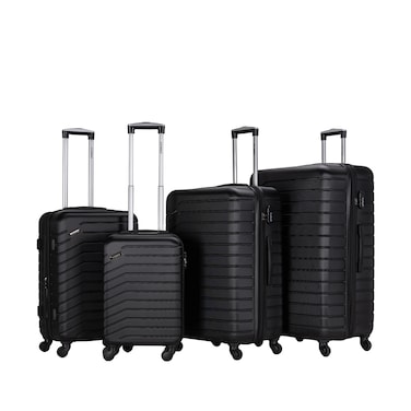 STARGOLD Luggage 4 Pcs Hardside Luggage Set Spinner 4 Wheels Number Lock Luggage Trolley 20/24/28/32 Inches