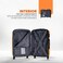 STARGOLD Luggage 4 Pcs Hardside Luggage Set Spinner 4 Wheels Number Lock Luggage Trolley 20/24/28/32 Inches