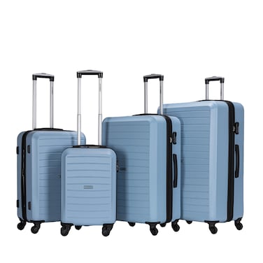 STARGOLD Luggage 4 Pcs Hardside Luggage Set Spinner 4 Wheels Number Lock Luggage Trolley 20/24/28/32 Inches