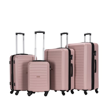 STARGOLD Luggage 4 Pcs Hardside Luggage Set Spinner 4 Wheels Number Lock Luggage Trolley 20/24/28/32 Inches