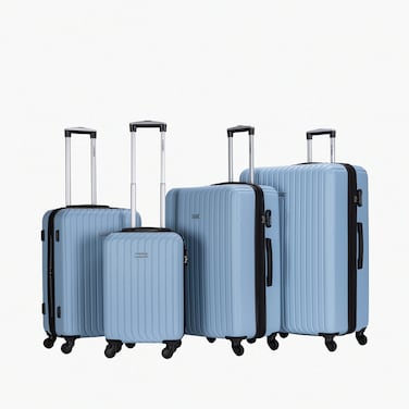 STARGOLD Luggage 4 Pcs Hardside Luggage Set Spinner 4 Wheels Number Lock Luggage Trolley 20/24/28/32 Inches