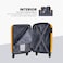 STARGOLD Luggage 3 Pcs Hardside Luggage Set Spinner 4 Wheels Number Lock Luggage Trolley 20/24/28 Inches