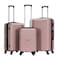 STARGOLD Luggage 3 Pcs Hardside Luggage Set Spinner 4 Wheels Number Lock Luggage Trolley 20/24/28 Inches