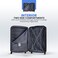 STARGOLD Luggage 3 Pcs Hardside Luggage Set Spinner 4 Wheels Number Lock Luggage Trolley 20/24/28 Inches