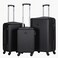 STARGOLD Luggage 3 Pcs Hardside Luggage Set Spinner 4 Wheels Number Lock Luggage Trolley 20/24/28 Inches