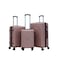 STARLIFE Luggage 3 Pcs Hardside Luggage Set Spinner 4 Wheels Number Lock Luggage Trolley 20/24/28 Inches