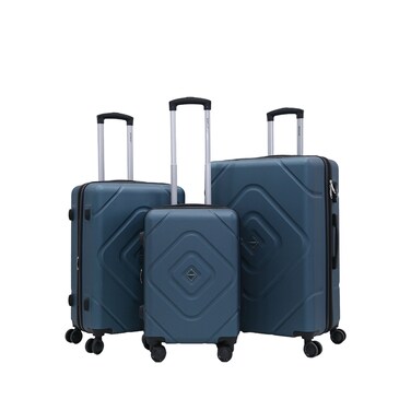 STARLIFE Luggage 3 Pcs Hardside Luggage Set Spinner 4 Wheels Number Lock Luggage Trolley 20/24/28 Inches