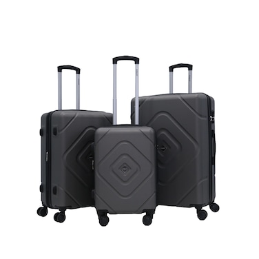 STARLIFE Luggage 3 Pcs Hardside Luggage Set Spinner 4 Wheels Number Lock Luggage Trolley 20/24/28 Inches