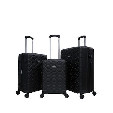 STARLIFE Luggage 3 Pcs Hardside Luggage Set Spinner 4 Wheels Number Lock Luggage Trolley 20/24/28 Inches