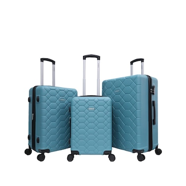 STARLIFE Luggage 3 Pcs Hardside Luggage Set Spinner 4 Wheels Number Lock Luggage Trolley 20/24/28 Inches