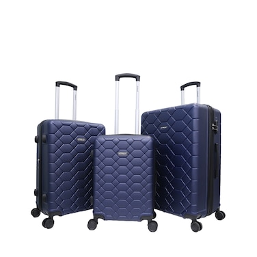 STARLIFE Luggage 3 Pcs Hardside Luggage Set Spinner 4 Wheels Number Lock Luggage Trolley 20/24/28 Inches