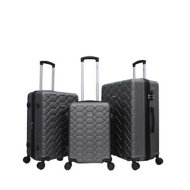 STARLIFE Luggage 3 Pcs Hardside Luggage Set Spinner 4 Wheels Number Lock Luggage Trolley 20/24/28 Inches