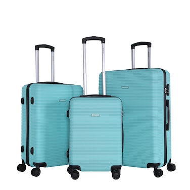 STARLIFE Luggage 3 Pcs Hardside Luggage Set Spinner 4 Wheels Number Lock Luggage Trolley 20/24/28 Inches