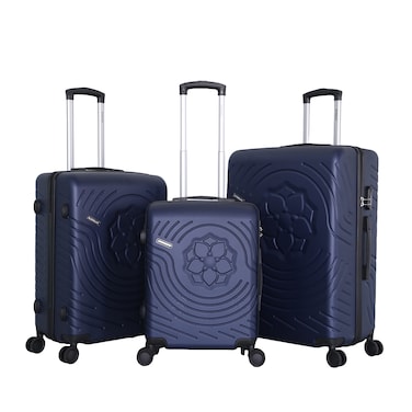 STARLIFE Luggage 3 Pcs Hardside Luggage Set Spinner 4 Wheels Number Lock Luggage Trolley 20/24/28 Inches