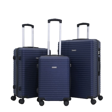STARLIFE Luggage 3 Pcs Hardside Luggage Set Spinner 4 Wheels Number Lock Luggage Trolley 20/24/28 Inches