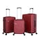 STARLIFE Luggage 3 Pcs Hardside Luggage Set Spinner 4 Wheels Number Lock Luggage Trolley 20/24/28 Inches