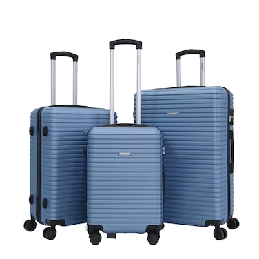 STARLIFE Luggage 3 Pcs Hardside Luggage Set Spinner 4 Wheels Number Lock Luggage Trolley 20/24/28 Inches