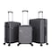 STARLIFE Luggage 3 Pcs Hardside Luggage Set Spinner 4 Wheels Number Lock Luggage Trolley 20/24/28 Inches