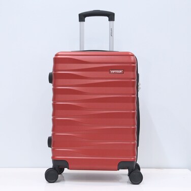 VIPTOUR Single ABS Hardside Trolley Luggage Set Spinner Wheels With Number Lock 20 Inches