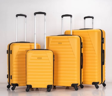 في أي بي تور ABS Hardside مجموعة حقائب ترولي 4 قطع بعجلات دوارة وقفل رقمي 20/24/28/32 بوصة