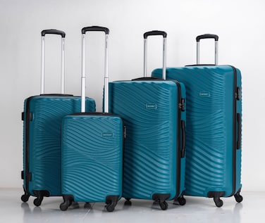 VIPTOUR ABS Hardside 4Pcs Trolley Luggage Set Spinner Wheels With Number Lock 20/24/28/32 Inches