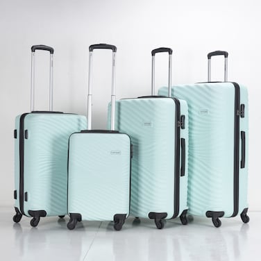 VIPTOUR ABS Hardside 4Pcs Trolley Luggage Set Spinner Wheels With Number Lock 20/24/28/32 Inches