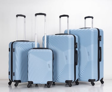 VIPTOUR ABS Hardside 4Pcs Trolley Luggage Set Spinner Wheels With Number Lock 20/24/28/32 Inches