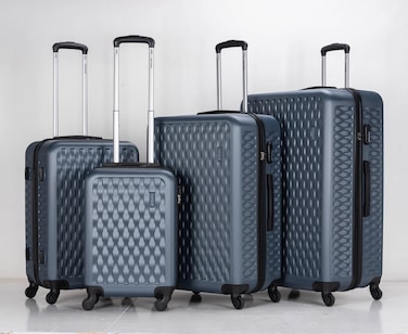 في أي بي تور ABS Hardside مجموعة حقائب ترولي 4 قطع بعجلات دوارة وقفل رقمي 20/24/28/32 بوصة