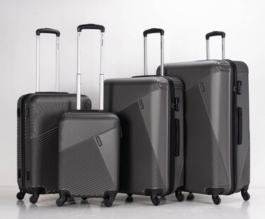 VIPTOUR ABS Hardside 4Pcs Trolley Luggage Set Spinner Wheels With Number Lock 20/24/28/32 Inches