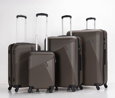 في أي بي تور ABS Hardside مجموعة حقائب ترولي 4 قطع بعجلات دوارة وقفل رقمي 20/24/28/32 بوصة