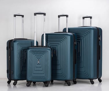 STARGOLD Luggage 4 Pcs Hardside Luggage Set Spinner 4 Wheels Number Lock Luggage Trolley 20/24/28/32 Inches
