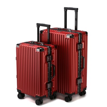 STARGOLD PC Hard Side Zipper less Luggage Set of 2 PCS TSA Lockable Travel Suitcase With Cup Holder 20,24 Inches