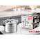 STARGOLD Aluminum Pressure Cooker Unique Pressure Indicator Durable Aluminum Alloy Fast And Energy Efficient Pressure Cooker With Firm Handles 7 Liters Silver
