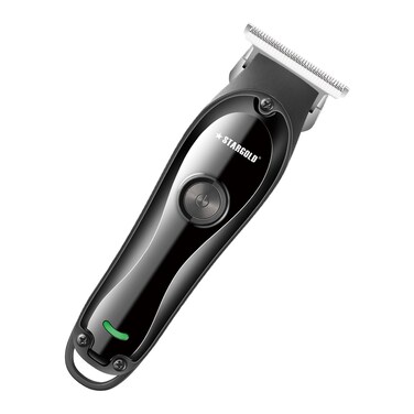 ماكينة تشذيب الشعر الاحترافية من STARGOLD، تحكم قابل للتعديل في التروس، شفرة من الفولاذ الكربوني، عمر بطارية طويل، شحن USB، شاشة LCD