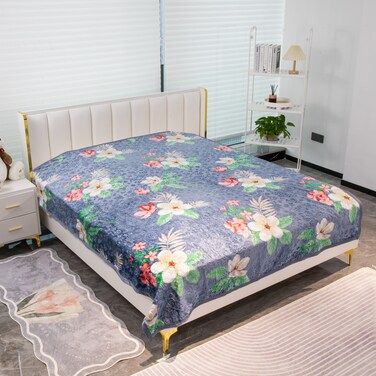 ستارجولد بطانية غائمة بطبقة واحدة ممتازة مقاس 160 × 220 سم، 100% بوليستر سبن غزل تم الحصول عليها من البوليستر البكر بوزن 5 رطل