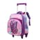 STARGOLD Baby Backpack 3Pcs For Baby Girls 1 lunch 1 Pencil Box And 1 Bag With Adjustable Strap For School 2 Wheels 12 Inch