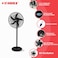 STARGOLD 18 Inch Rechargeable Oscillating Fan Table Fan Wall Fan Floor Fan Ceiling Fan With 4 SMD LED Light