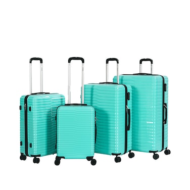 STARLIFE Luggage 4 Pcs Hardside Luggage Set Spinner 4 Wheels Number Lock Luggage Trolley 20/24/28/32 Inches
