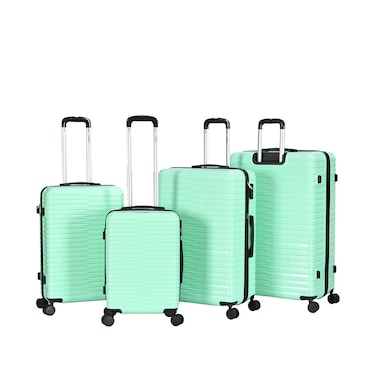 STARLIFE Luggage 4 Pcs Hardside Luggage Set Spinner 4 Wheels Number Lock Luggage Trolley 20/24/28/32 Inches
