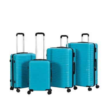STARLIFE Luggage 4 Pcs Hardside Luggage Set Spinner 4 Wheels Number Lock Luggage Trolley 20/24/28/32 Inches