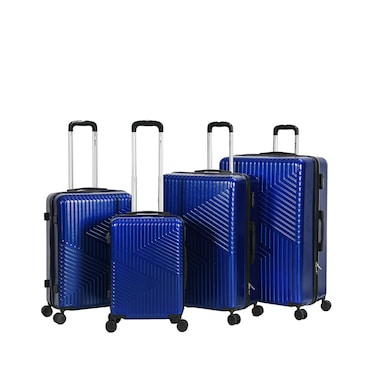 STARLIFE Luggage 4 Pcs Hardside Luggage Set Spinner 4 Wheels Number Lock Luggage Trolley 20/24/28/32 Inches