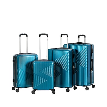STARLIFE Luggage 4 Pcs Hardside Luggage Set Spinner 4 Wheels Number Lock Luggage Trolley 20/24/28/32 Inches