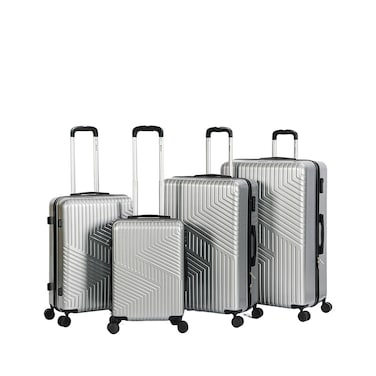 STARLIFE Luggage 4 Pcs Hardside Luggage Set Spinner 4 Wheels Number Lock Luggage Trolley 20/24/28/32 Inches