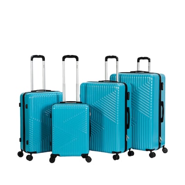 STARLIFE Luggage 4 Pcs Hardside Luggage Set Spinner 4 Wheels Number Lock Luggage Trolley 20/24/28/32 Inches