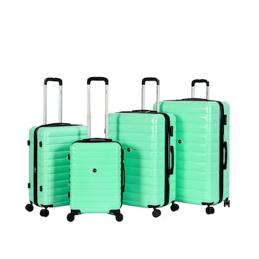 STARLIFE Luggage 4 Pcs Hardside Luggage Set Spinner 4 Wheels Number Lock Luggage Trolley 20/24/28/32 Inches